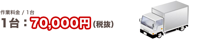 作業料金/1台 ～75,000円